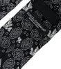 Dolce &amp; Gabbana Black Patterned 100%Silk Adjustable Tie