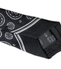 Dolce &amp; Gabbana Black Patterned 100%Silk Adjustable Tie