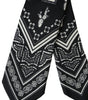 Dolce &amp; Gabbana Black Patterned 100%Silk Adjustable Tie