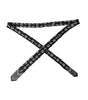 Dolce &amp; Gabbana Black Patterned 100%Silk Adjustable Tie