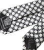 Dolce &amp; Gabbana White Circles 100% Silk Adjustable Tie