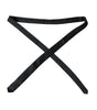 Dolce &amp; Gabbana Black Solid 100% Silk Adjustable Tie