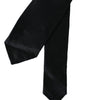 Dolce &amp; Gabbana Black Solid 100% Silk Adjustable Tie