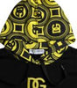 Dolce &amp; Gabbana Black Logo Cotton Hooded Sweatshirt Sweater