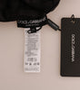 Dolce & Gabbana Floral Brocade Black Fur Sweater