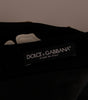 Dolce & Gabbana Black White Floral Baroque Crystal Pencil Skirt