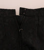 Dolce & Gabbana Elegant Black Floral Jacquard A-Line Skirt