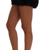 Dolce & Gabbana Elegant Black Fur Mini Shorts Hot Pants