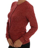Dolce &amp; Gabbana Red Wool Cardigan Sweater