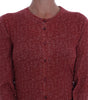 Dolce &amp; Gabbana Red Wool Cardigan Sweater