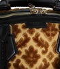 Dolce & Gabbana Beige Velvet Top Handle Shoulder Duffle Women Bag