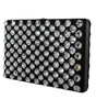 Dolce & Gabbana Black Velvet Crystal Clutch Evening Party Purse Bag