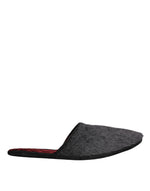 Dolce & Gabbana - Claquettes en fausse fourrure noire - Chaussures à enfiler