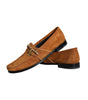 Dolce & Gabbana Brown Velvet Leather Logo Mocassin Slip On Shoes