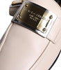 Dolce & Gabbana Beige Leather Logo Plaque Slip On Men Loafers Shoes