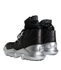 Dolce & Gabbana Black Nylon Galileo High Top Sneakers Shoes
