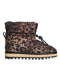 Dolce & Gabbana Brown Leopard Ankle Boots Padded Shoes