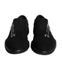 Dolce & Gabbana Black Suede Sicilia Lace Up Formal Shoes