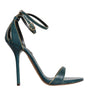 Sandales à talons Dolce &amp; Gabbana en cuir de veau vert foncé