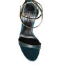 Sandales à talons Dolce &amp; Gabbana en cuir de veau vert foncé