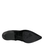 Dolce & Gabbana Black Leather Ankle Boots Booties Shoes