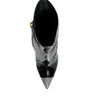 Dolce & Gabbana Black Patent Leather Crystal Heel Boots Shoes