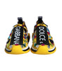 Dolce & Gabbana Yellow Sorrento Crystals Sneakers Womens Shoes