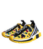 Dolce & Gabbana Yellow Sorrento Crystals Sneakers Womens Shoes