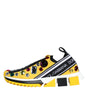 Dolce & Gabbana Yellow Sorrento Crystals Sneakers Womens Shoes