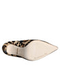 Dolce & Gabbana Brown Leopard Calf Fur Heels Ankle Boots Shoes
