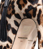 Dolce & Gabbana Brown Leopard Calf Fur Heels Ankle Boots Shoes