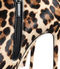 Dolce & Gabbana Brown Leopard Calf Fur Heels Ankle Boots Shoes