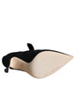 Dolce & Gabbana Black Stiletto Heels Mid Calf Boots Shoes