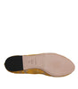 Dolce & Gabbana Mustard Lace Crystal Ballet Flats Loafer Shoes