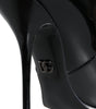 Dolce & Gabbana Black Patent Leather Pointed Ankle Boots Shoes