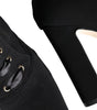 Dolce & Gabbana Black Jersey Stretch Ankle Booties Shoes