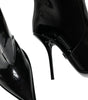 Dolce &amp; Gabbana Black Patent Leather Knee High Boots Shoes