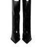 Dolce & Gabbana Black Patent Leather Mid Calf Boots Shoes