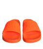 Sandales à enfiler en caoutchouc orange Dolce &amp; Gabbana, chaussures de plage