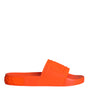 Sandales à enfiler en caoutchouc orange Dolce &amp; Gabbana, chaussures de plage