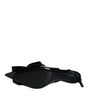 Dolce & Gabbana Black Patent Leather Heels Slingback Shoes