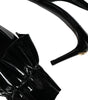 Dolce & Gabbana Black Patent Leather Heels Slingback Shoes