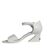 Dolce & Gabbana White Leather Heels Keira Sandals Shoes