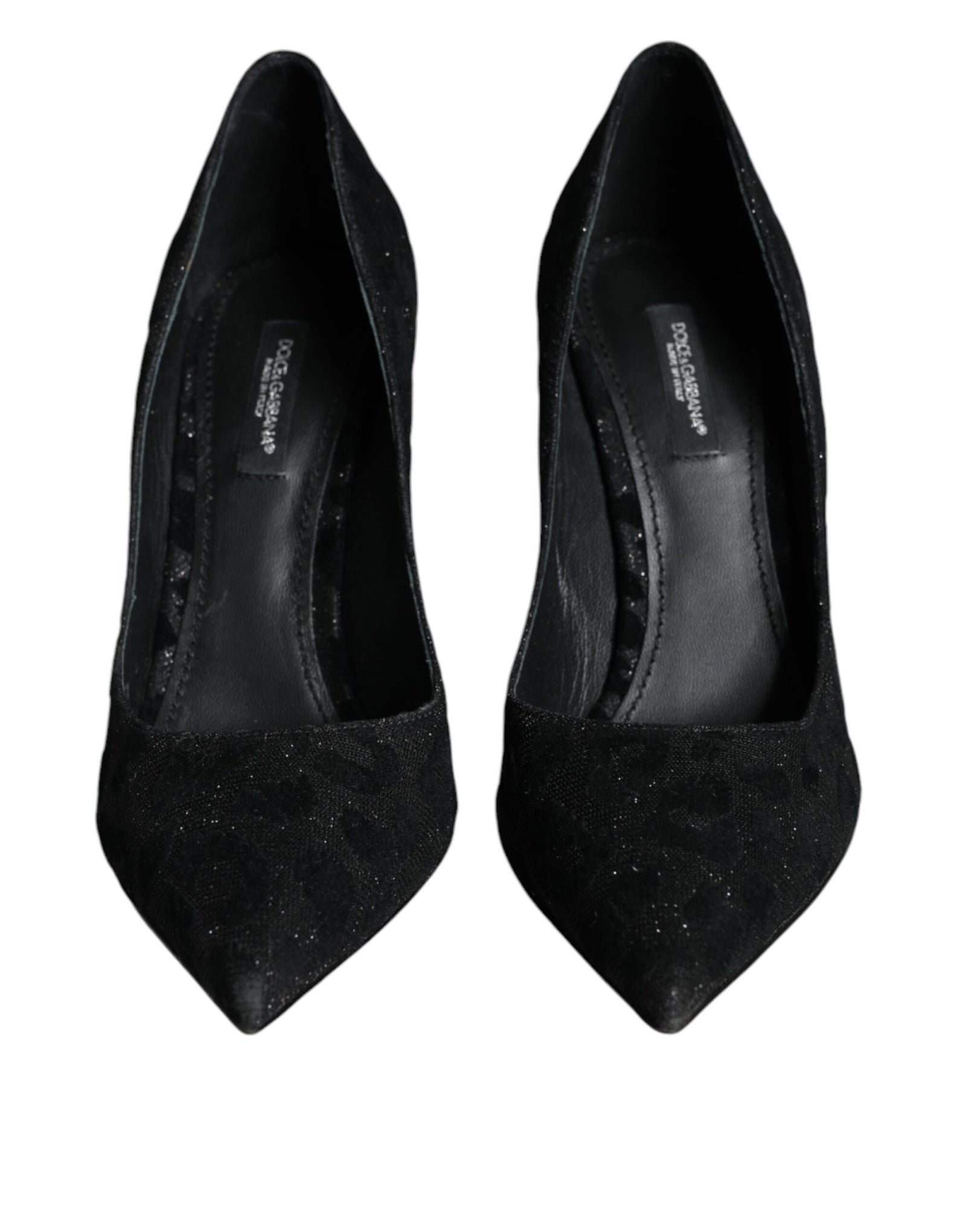 Escarpins à talons hauts Dolce &amp; Gabbana en lurex léopard noir