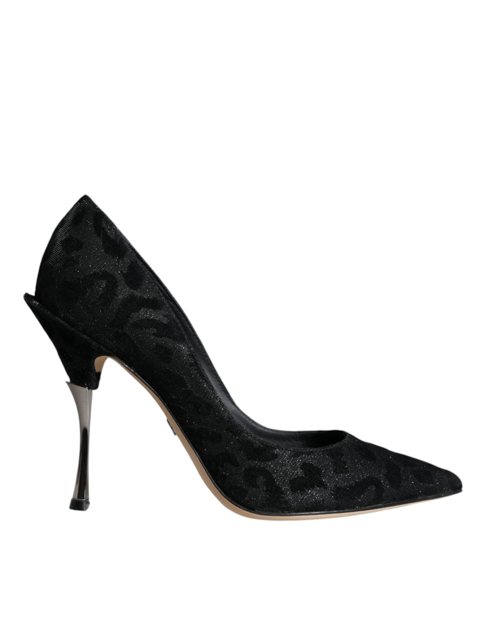 Escarpins à talons hauts Dolce &amp; Gabbana en lurex léopard noir