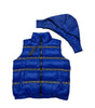 Gilet élégant à capuche amovible avec logo noir Versace