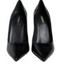 Dolce & Gabbana Black Patent Leather Bellucci Pumps Heels Shoes