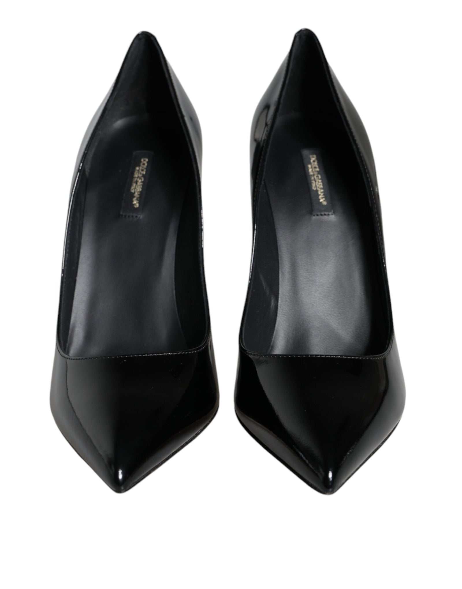 Escarpins Bellucci en cuir verni noir Dolce & Gabbana
