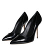 Dolce & Gabbana Black Patent Leather Bellucci Pumps Heels Shoes