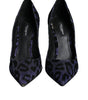 Escarpins à talons hauts Dolce & Gabbana en lurex léopard violet